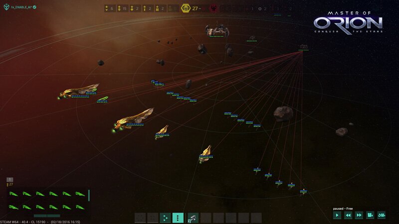 Псевдотрехмерная космическая битва в игре