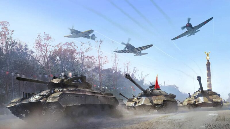 Игра с огромным выбором разной техники